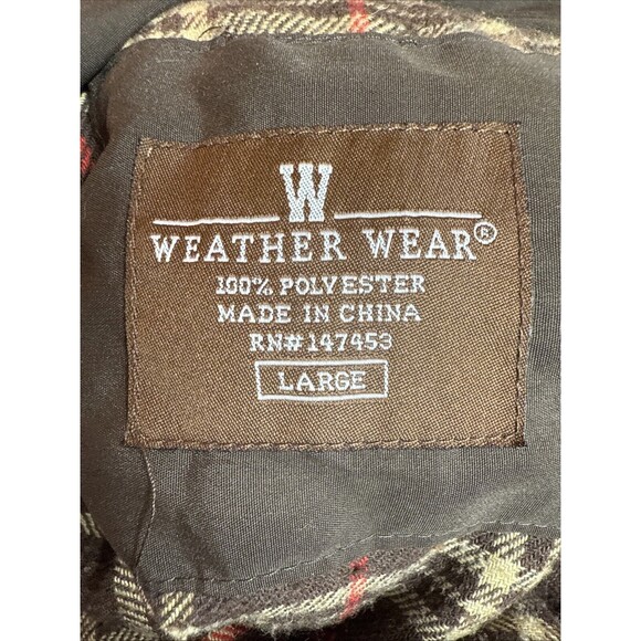 Weather Wear Brown Puffer Vest Sz L - Picture 8 of 9